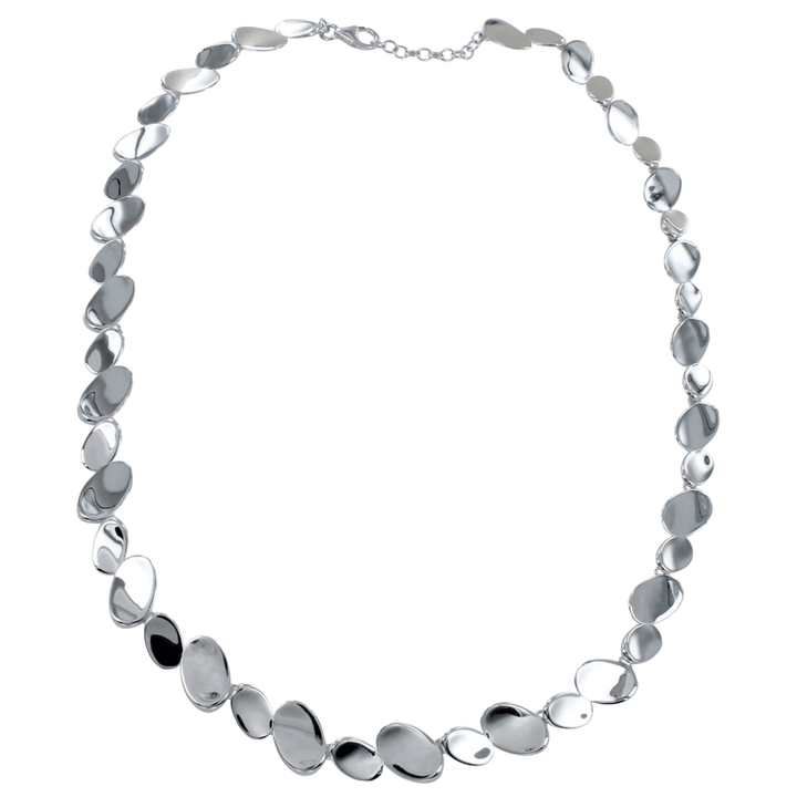 Shiny Nugget sterling silver Necklace