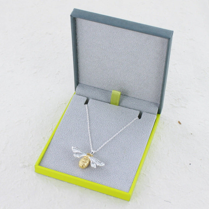 Queen Bee Sterling Silver And Gold Vermeil Necklace