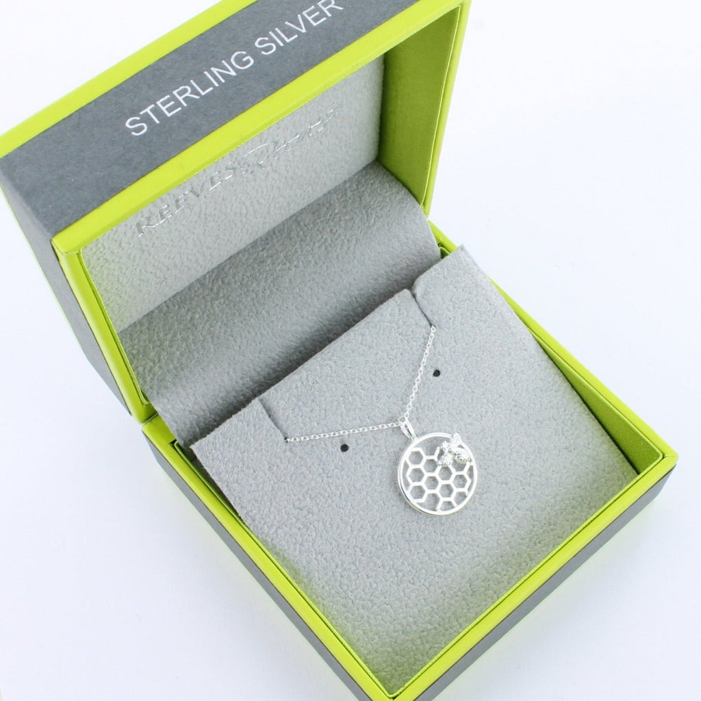 Bee & Honeycomb Necklace