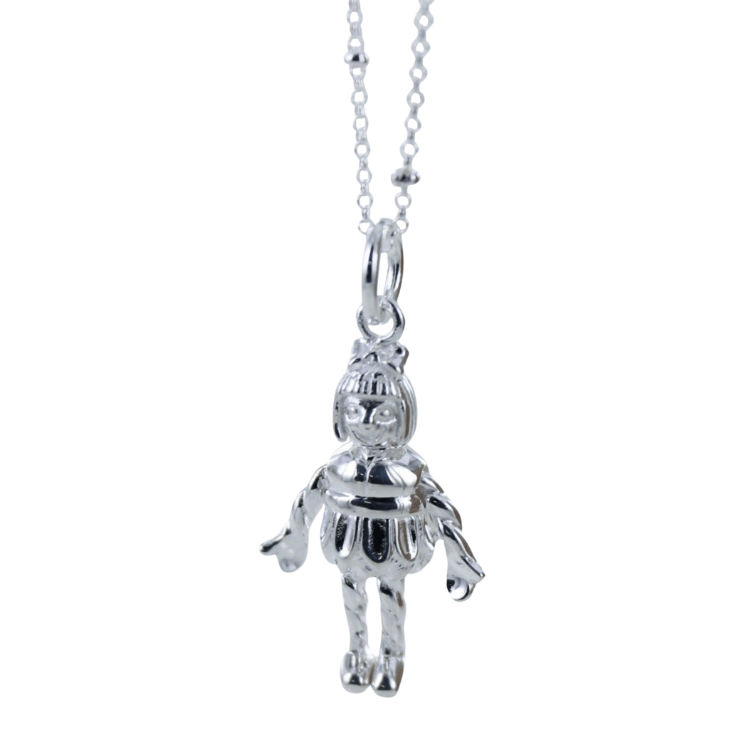 Dolly Charm Sterling Silver Necklace