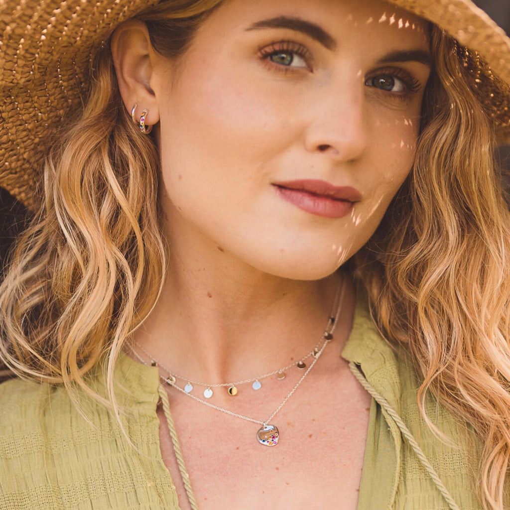 Dotty Sterling Silver Necklace