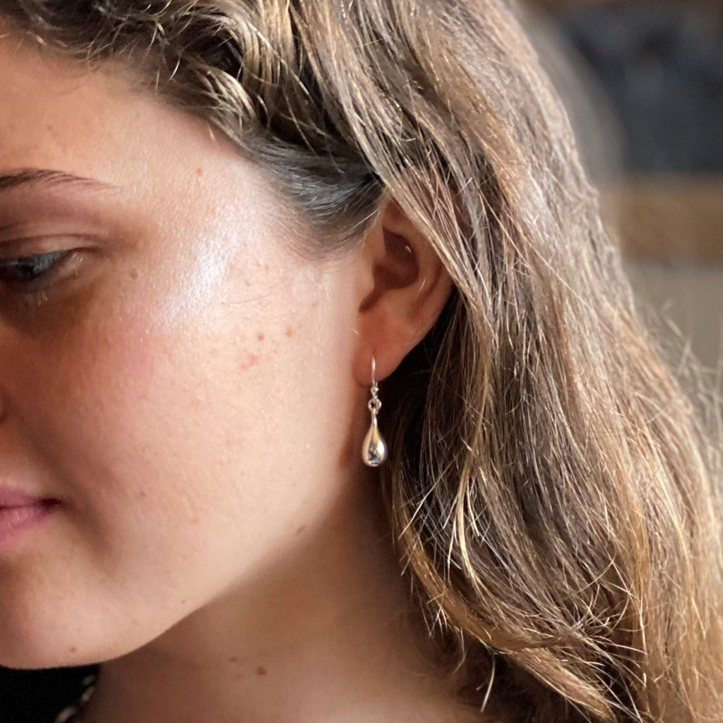Sterling Silver Tear Drop Earrings