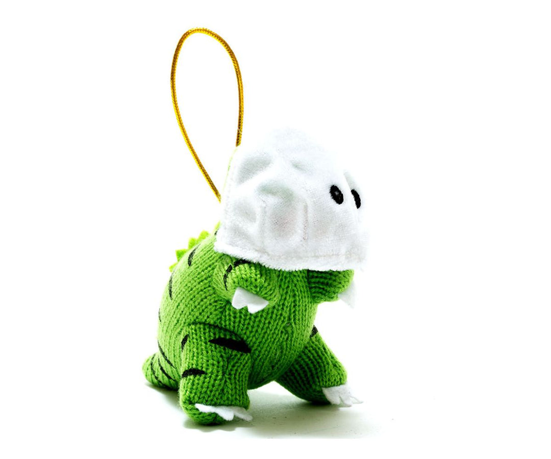 T-Rex Knitted Ghost Decoration