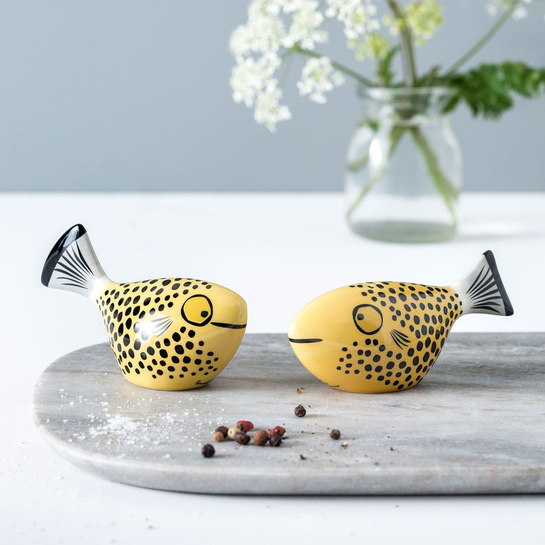 Orange Fish Salt & Pepper Shakers