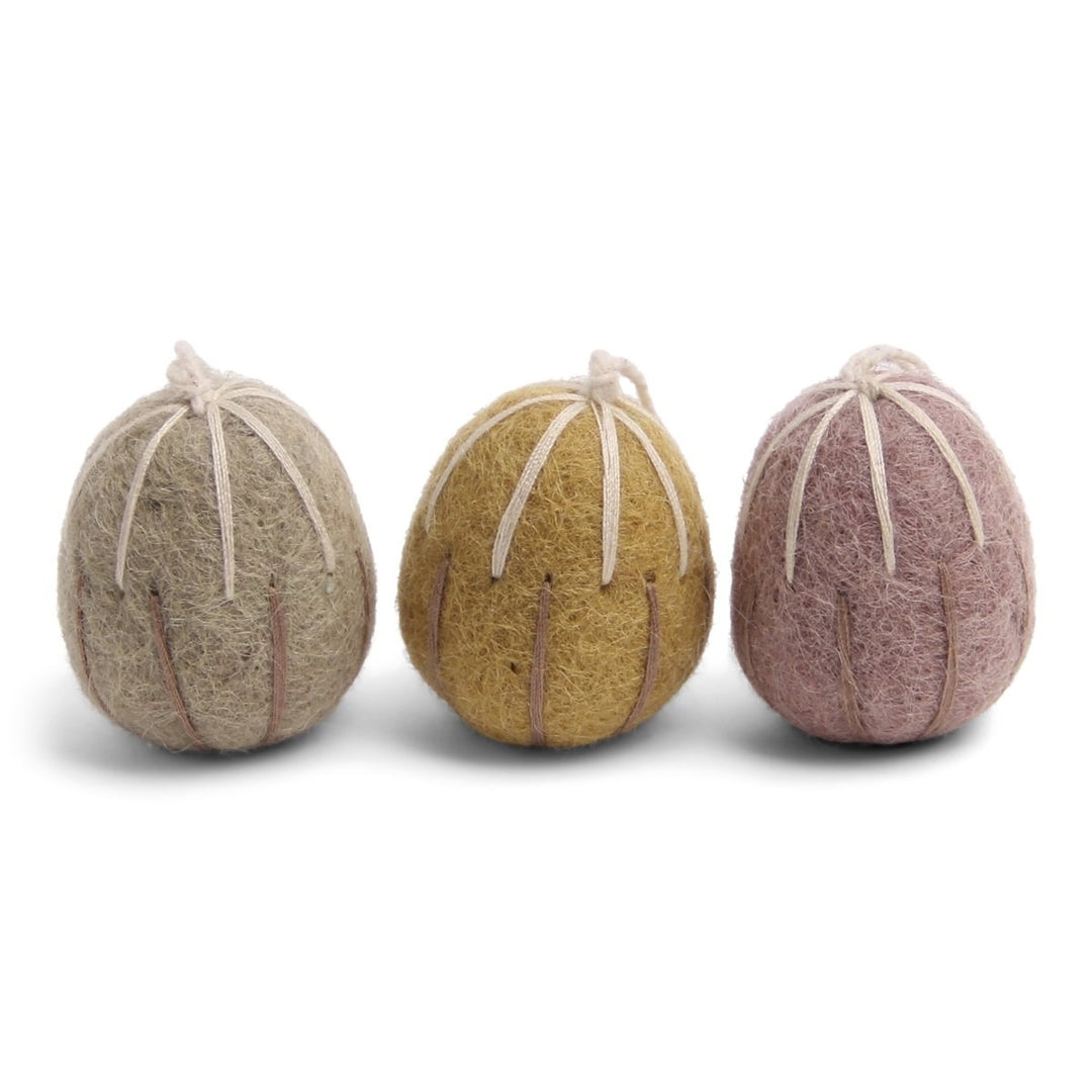 Eggs With Embroidery Stripes