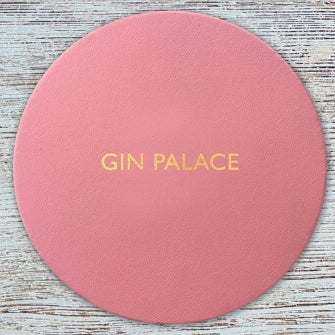 Gin Palace Leather Coasters