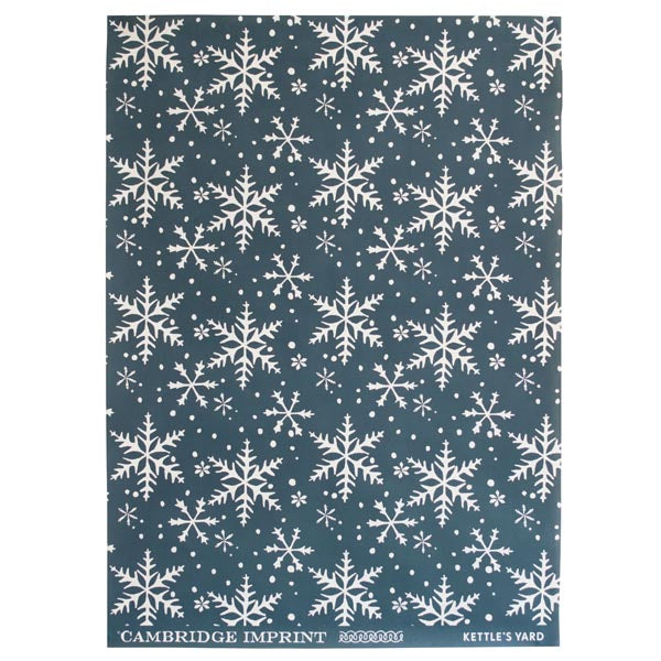 Blue Snowflake Gift Wrap
