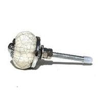 30mm Cream Crackle Melon Knob