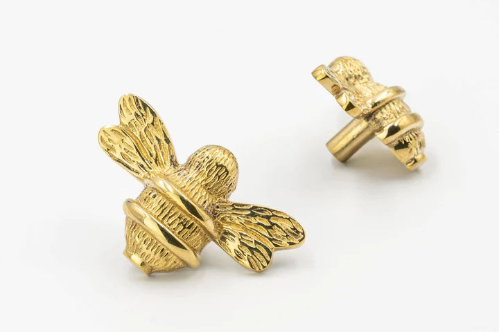 Bee Drawer Knob - Brass Finish