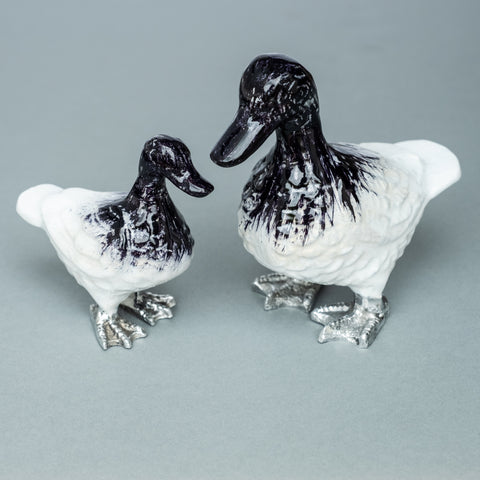 Duck Ornaments - Brushed White