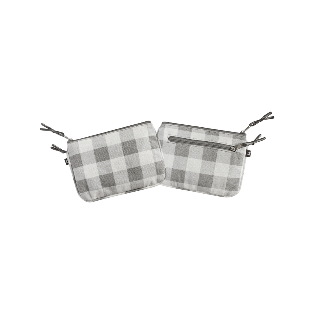 Gingham Juliet Purse - Grey