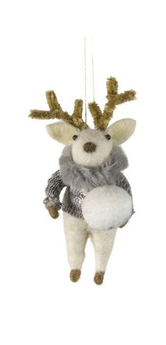 Snowball Reindeer - Light Grey