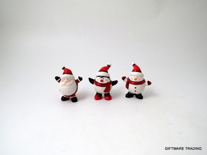 Mini Ceramic Figure - Snowman