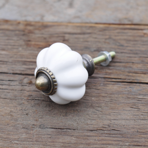 White Flower Knob