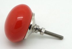 Red Large Round Knob