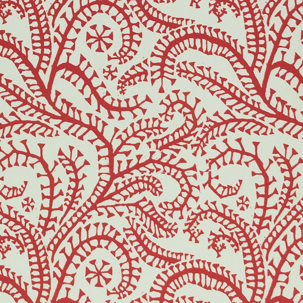 Seaweed Paisley Crimson Gift Wrap