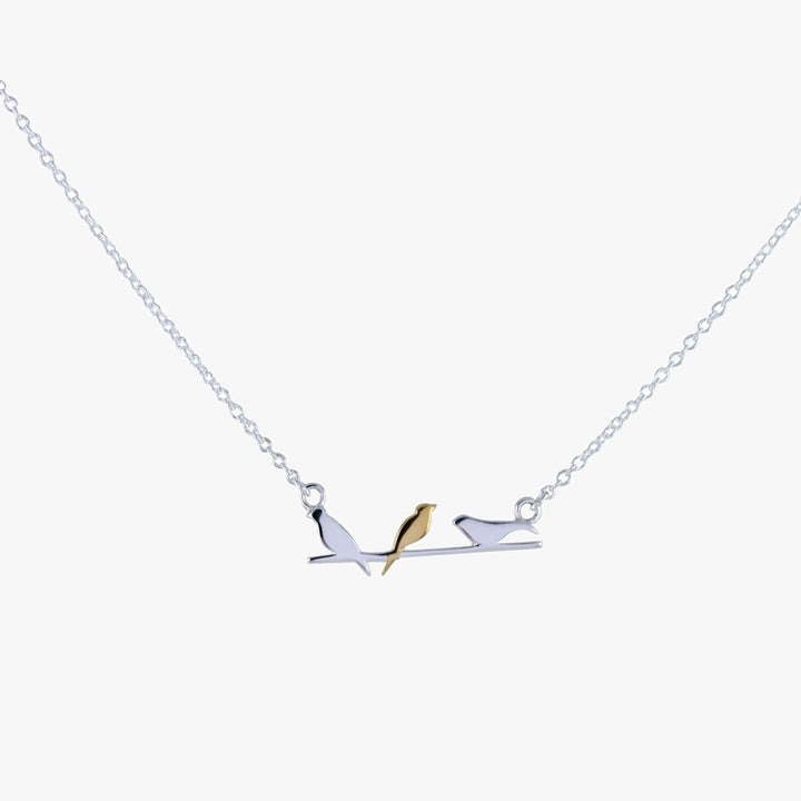 Bird on a Wire Sterling Silver Necklace