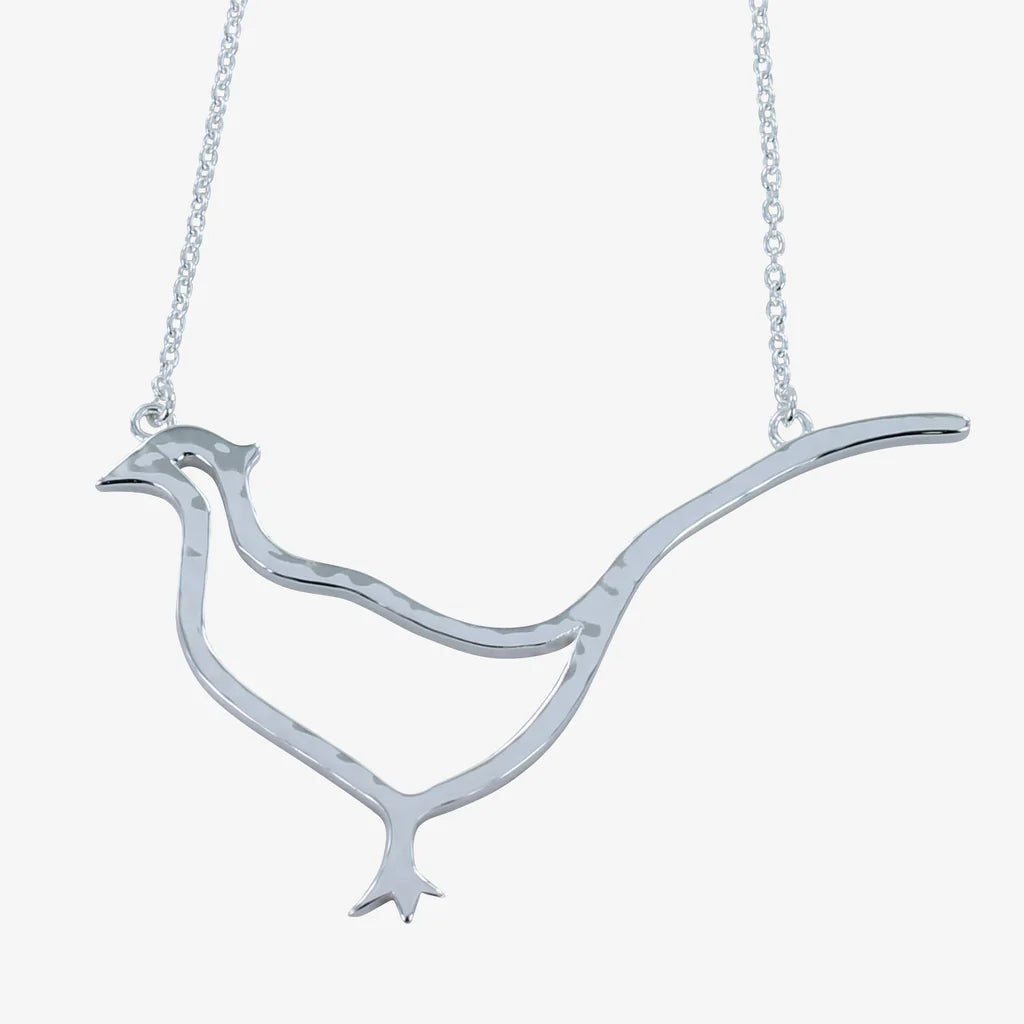 Pheasant Sterling Silver Necklace