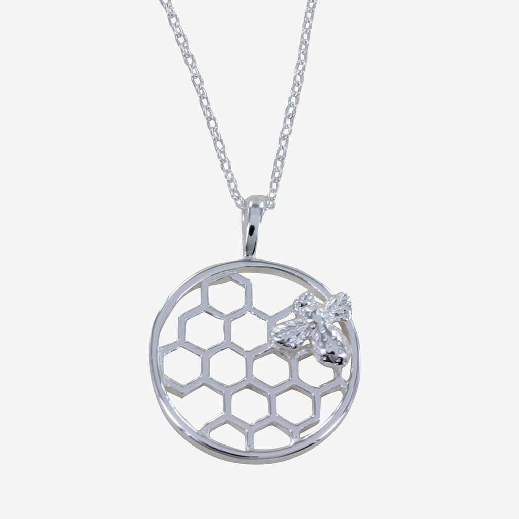 Bee & Honeycomb Necklace
