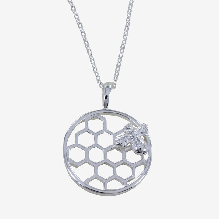 Bee & Honeycomb Necklace