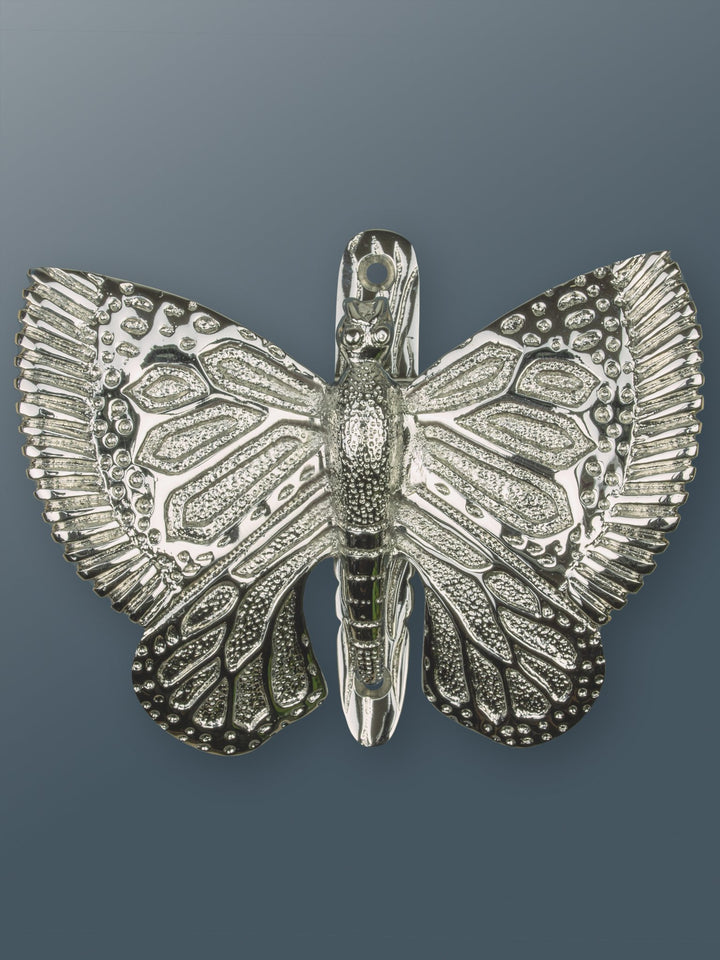 Butterfly Door Knocker - Nickel Finish