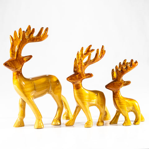 Stag Ornament - Brushed Gold