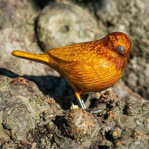 Enamelled Bird Ornament