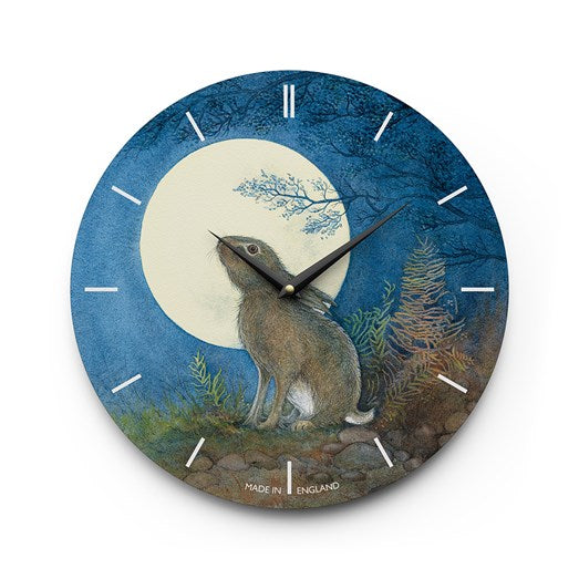 'Spellbound' Moon Gazing Hare Wall Clock