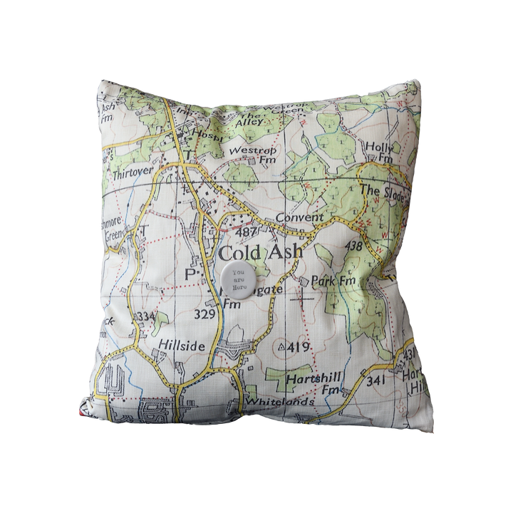 Vintage Map Cushion