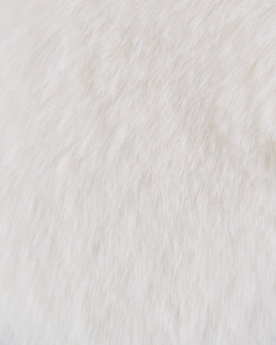 Charlie Hot Water Bottle - Luxury Fur / Off White