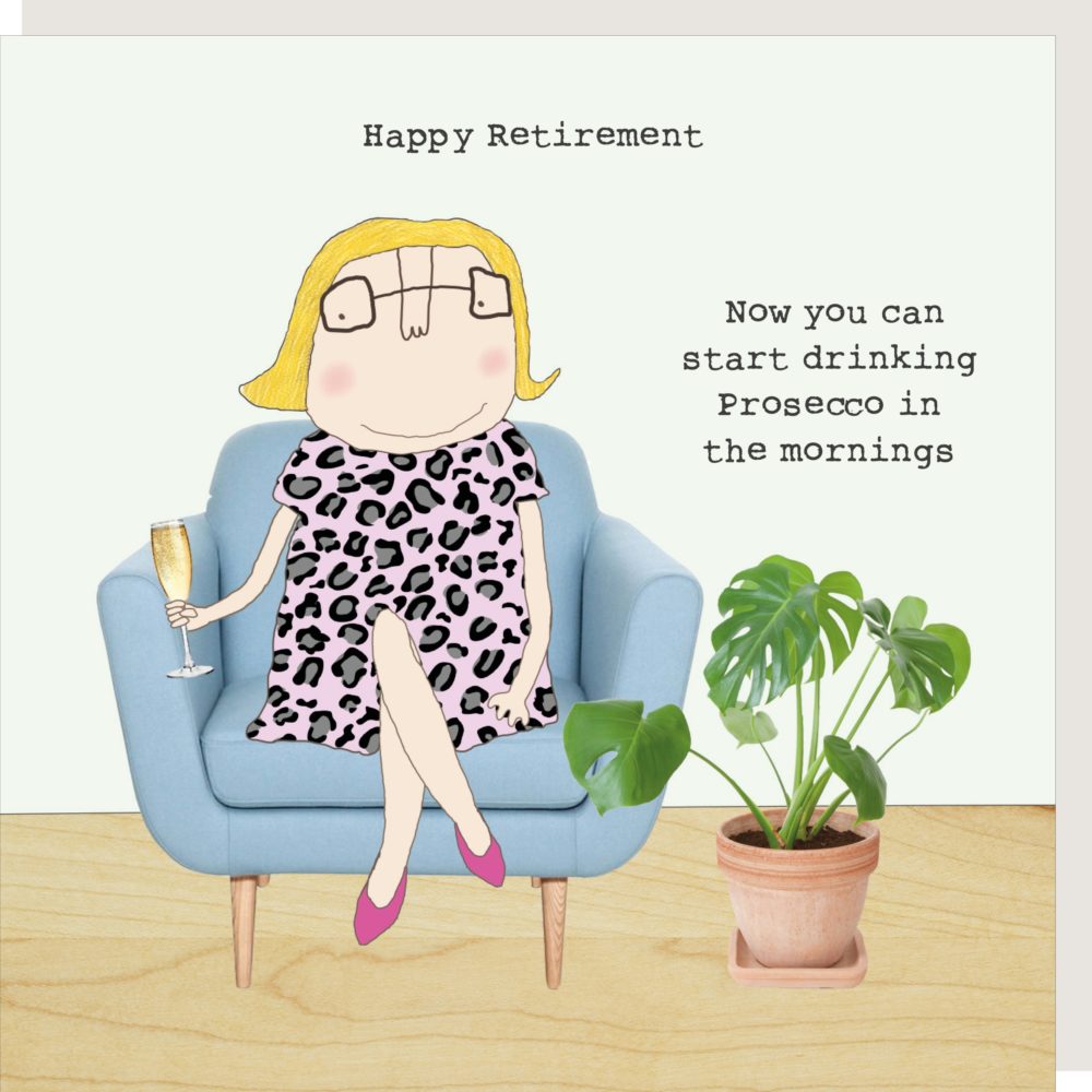 Prosecco in the Mornings Retirement Card