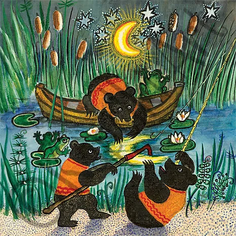 Little Bears Catching The Moon
