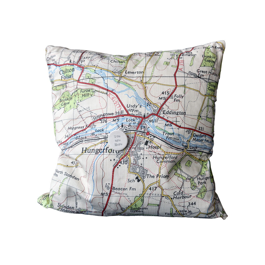 Vintage Map Cushion