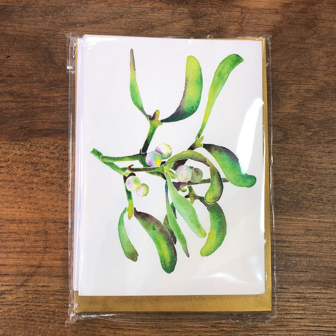 Mistletoe Design Greeting Cards