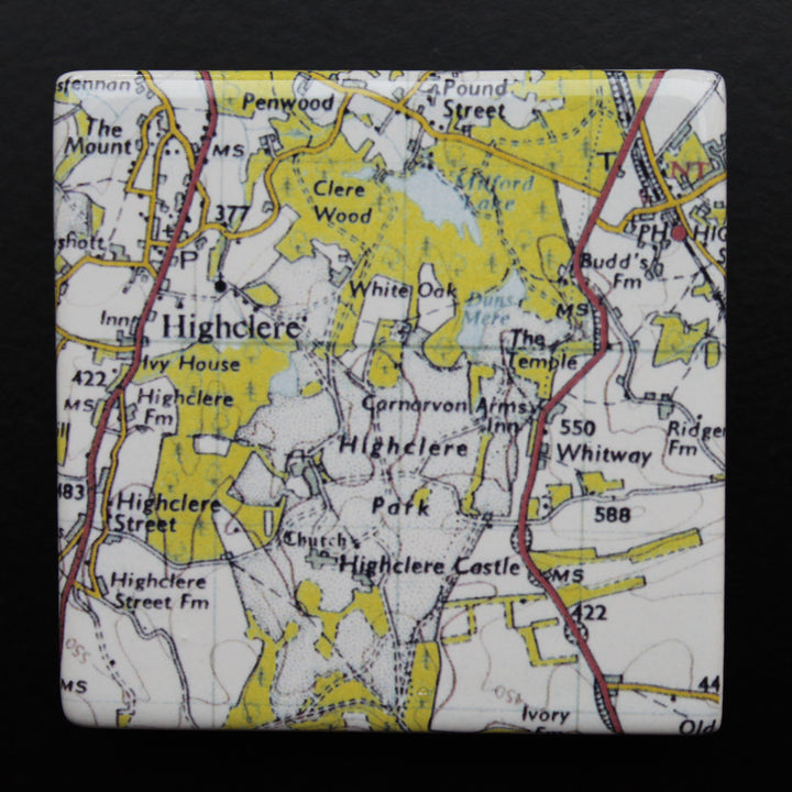 Vintage Map Fridge Magnet