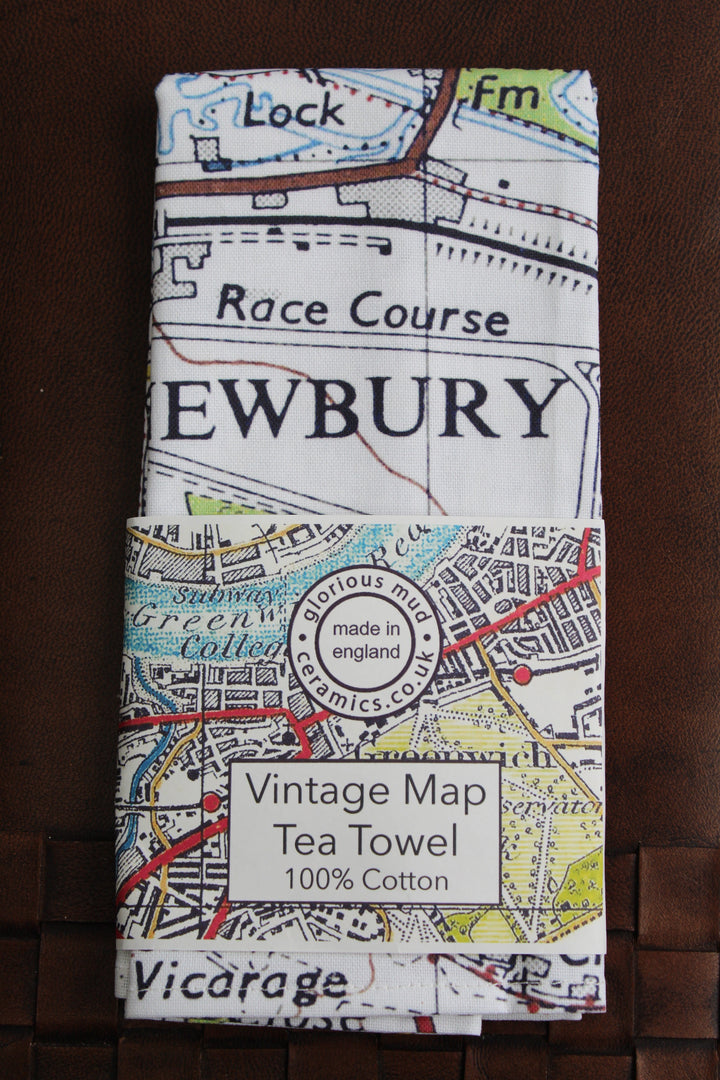 Vintage Map Tea Towel
