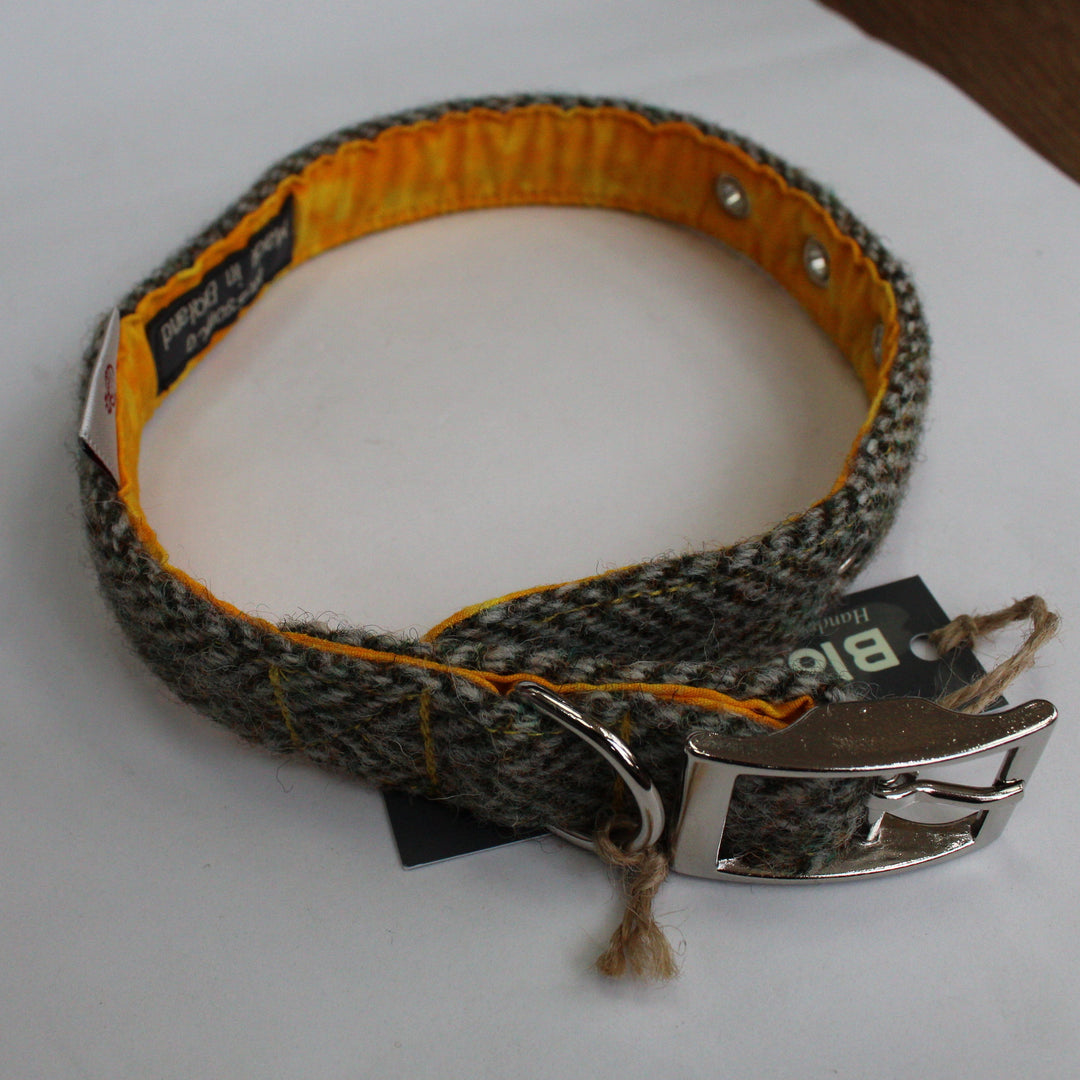 Eriskay - Harris Tweed Dog Collar - Medium Size