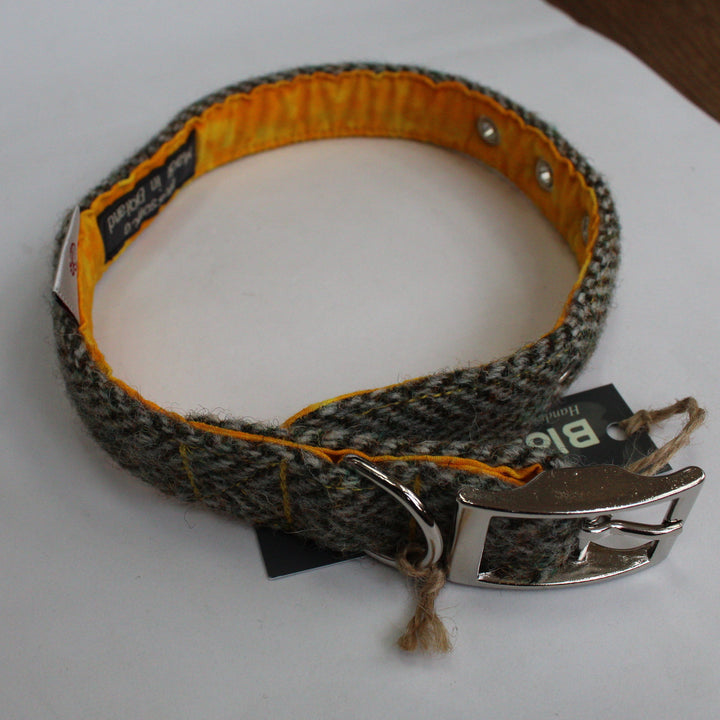 Eriskay - Harris Tweed Dog Collar - Medium Size