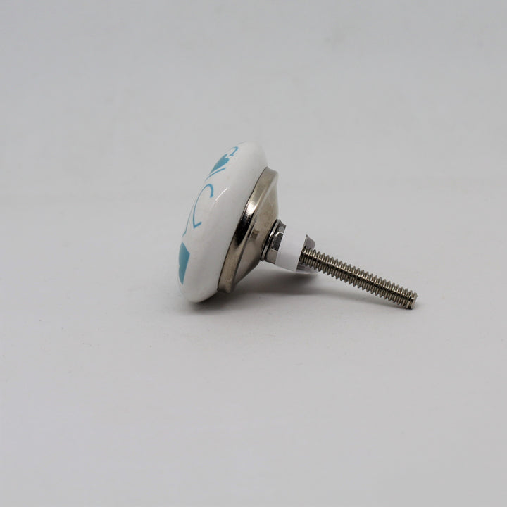 Blue Hearts Flat Knob