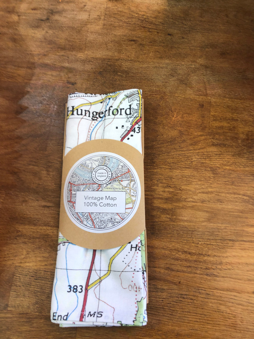 Vintage Map Tea Towel