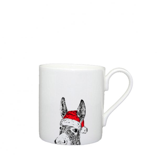 Christmas Donkey Bone China Mug