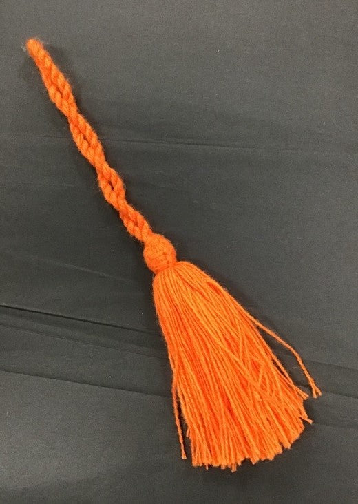 Colour Wool Tassel - Orange