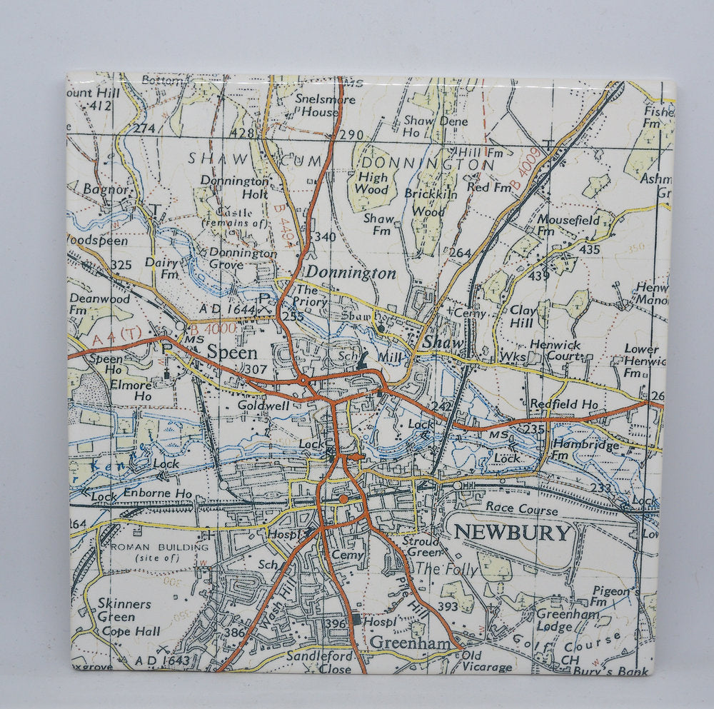Vintage Map Trivet/Pot Stand