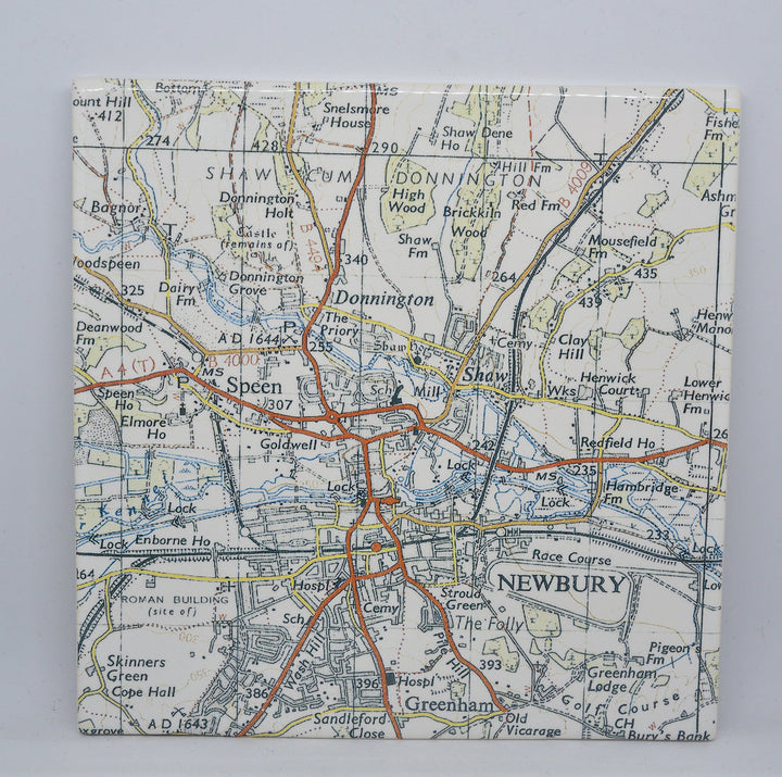 Vintage Map Trivet/Pot Stand