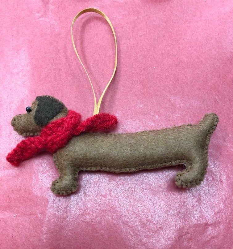 Hanging Animal Ornaments - Dachshunds