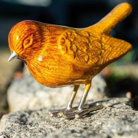 Enamelled Robin Ornaments