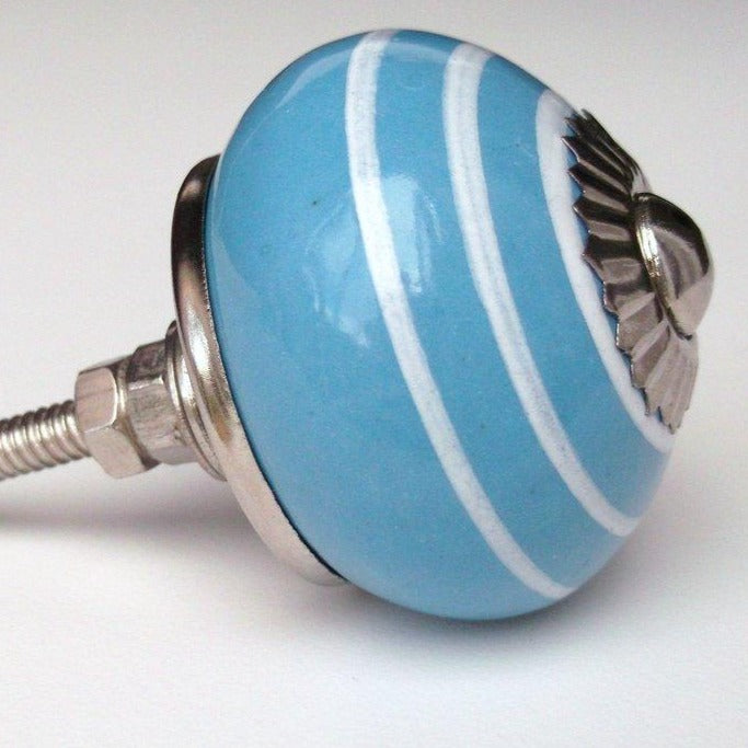 Blue Spiral Knob