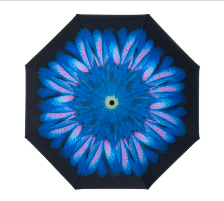 Inside Out Umbrella - Blue Daisy Stick