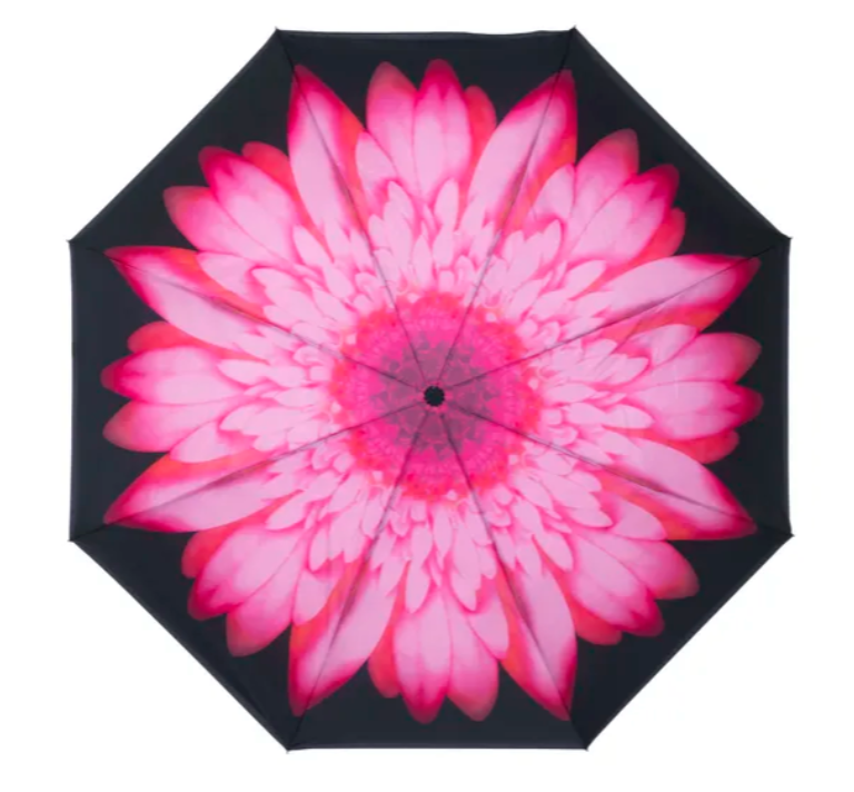 Inside Out Umbrella - Pink Daisy Stick