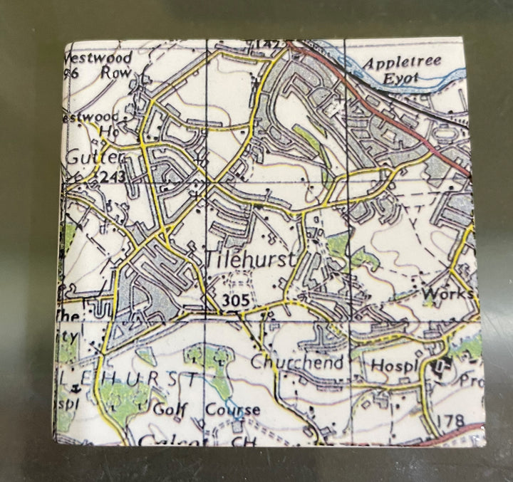 Vintage Map Fridge Magnet
